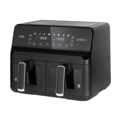 Frytkownica beztłuszczowa TEESA AIR FRYER DUAL POT XXL 8L 2700W