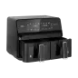 Frytkownica beztłuszczowa TEESA AIR FRYER DUAL POT XXL 8L 2700W