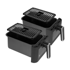 Frytkownica beztłuszczowa TEESA AIR FRYER DUAL POT XXL 8L 2700W