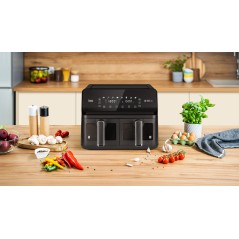 Frytkownica beztłuszczowa TEESA AIR FRYER DUAL POT XXL 8L 2700W