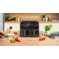 Frytkownica beztłuszczowa TEESA AIR FRYER DUAL POT XXL 8L 2700W