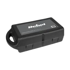 Hantle żeliwne chromowane regulowane w walizce z gryfem, zestaw 15kg REBEL ACTIVE