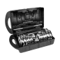 Hantle żeliwne chromowane regulowane w walizce z gryfem, zestaw 20kg REBEL ACTIVE Hantle żeliwne chromowane regulowane w walizce z gryfem, zestaw 20kg REBEL ACTIVE