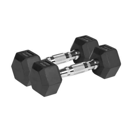 Hantle żeliwne gumowane HEX 2x2.5 kg REBEL ACTIVE