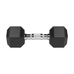 Hantle żeliwne gumowane HEX 2x7.5 kg REBEL ACTIVE