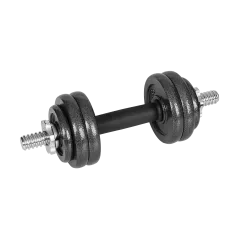 Hantle żeliwne regulowane w walizce z gryfem, zestaw 15kg REBEL ACTIVE