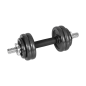 Hantle żeliwne regulowane w walizce z gryfem, zestaw 15kg REBEL ACTIVE