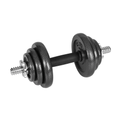 Hantle żeliwne regulowane w walizce z gryfem, zestaw 20kg REBEL ACTIVE