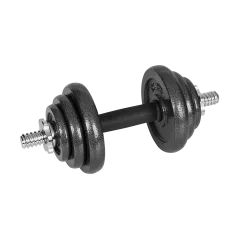 Hantle żeliwne regulowane w walizce z gryfem, zestaw 20kg REBEL ACTIVE