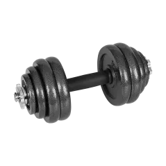 Hantle żeliwne regulowane w walizce z gryfem, zestaw 30kg REBEL ACTIVE Rebel