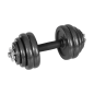 Hantle żeliwne regulowane w walizce z gryfem, zestaw 30kg REBEL ACTIVE