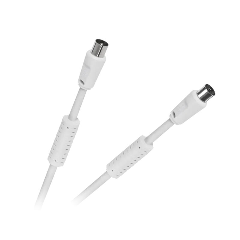 Kabel TV-Video biały kątowo/kątowy 2,0m