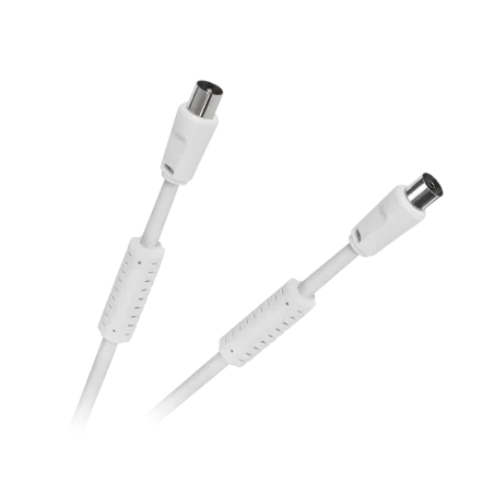 Kabel TV-Video biały kątowo/kątowy 2,0m