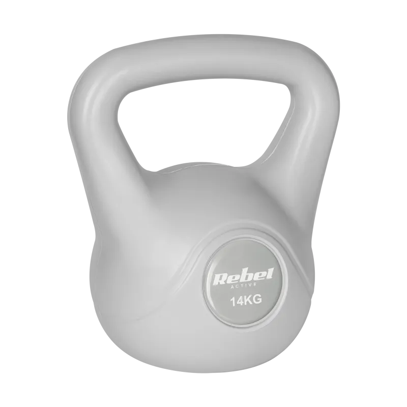 Kettlebell bitumiczny 14 kg szary REBEL ACTIVE Kettlebell bitumiczny 14 kg szary REBEL ACTIVE