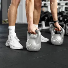 Kettlebell bitumiczny 2 kg szary REBEL ACTIVE