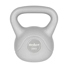 Kettlebell bitumiczny 20 kg szary REBEL ACTIVE