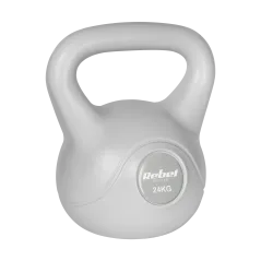 Kettlebell bitumiczny 24 kg szary REBEL ACTIVE