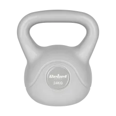 Kettlebell bitumiczny 24 kg szary REBEL ACTIVE