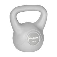 Kettlebell bitumiczny 8 kg szary REBEL ACTIVE