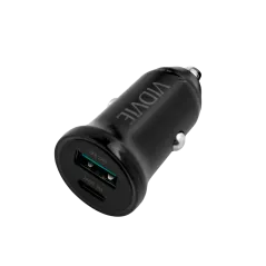 Ładowarka samochodowa 30 W USB + USB typu C z funkcją PowerDelivery i QuickCharge