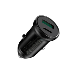 Ładowarka samochodowa 30 W USB + USB typu C z funkcją PowerDelivery i QuickCharge