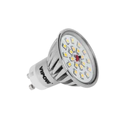 Lampa LED (20 SMD 2835), 4W GU10 ,3000K, 230V (wind shape)