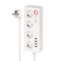 Listwa sieciowa Kruger&Matz 4 gniazda typu niemieckiego i 4xUSB 2100 mA Connect P6 Tuya