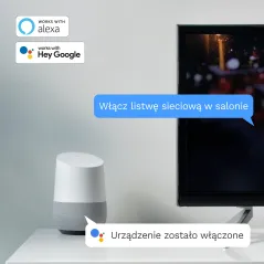 Listwa sieciowa Kruger&Matz 4 gniazda typu niemieckiego i 4xUSB 2100 mA Connect P6 Tuya