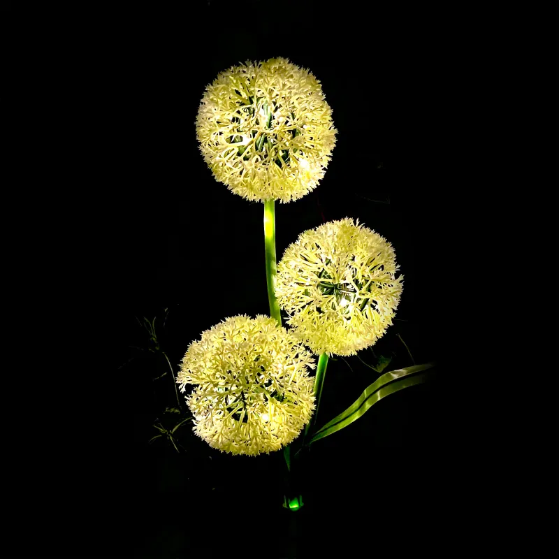 Ogrodowe ozdobne lampki solarne Rebel- czosnek ozdobny