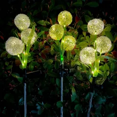 Ogrodowe ozdobne lampki solarne Rebel- czosnek ozdobny