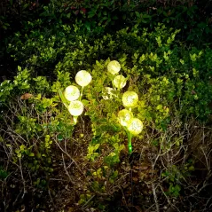 Ogrodowe ozdobne lampki solarne Rebel- czosnek ozdobny