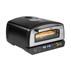 Piec do pizzy SUPREME ELITE 2200 W, 450 stopni, dwie grzałki, okno, LED, 33 cm, różna programy pieczenia