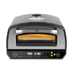 Piec do pizzy SUPREME ELITE 2200 W, 450 stopni, dwie grzałki, okno, LED, 33 cm, różna programy pieczenia