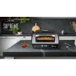 Piec do pizzy SUPREME ELITE 2200 W, 450 stopni, dwie grzałki, okno, LED, 33 cm, różna programy pieczenia