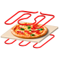 Piec do pizzy SUPREME ELITE 2200 W, 450 stopni, dwie grzałki, okno, LED, 33 cm, różna programy pieczenia