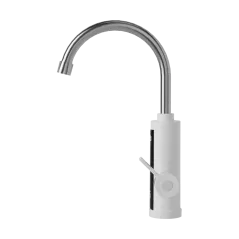 Przepływowy podgrzewacz wody - bateria kuchenna biała