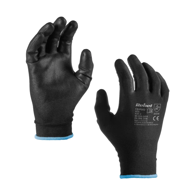 Rękawice robocze poliuretanowe CS-P002 r.9 L (2kpl.) Rękawice robocze poliuretanowe CS-P002 r.9 L (2kpl.)