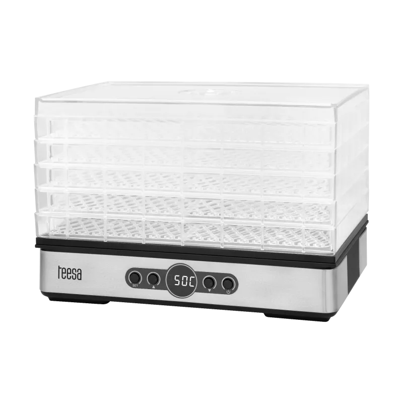 Suszarka do grzybów , warzyw , owoców , 400W , 5 sit, wyświetlacz, termoobieg, TEESA Suszarka do grzybów , warzyw , owoców , 400W , 5 sit, wyświetlacz, termoobieg, TEESA