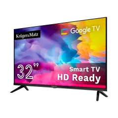 Telewizor Kruger&Matz 32" HD Google TV 5.0, DVB-T2/S2/T/C H.265 HEVC