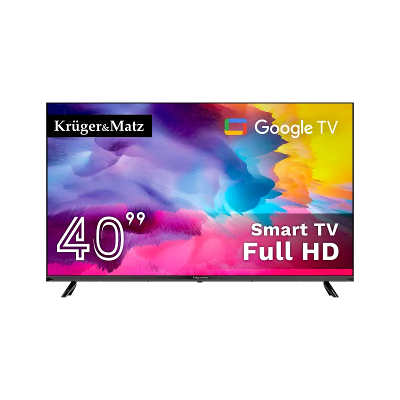Telewizor Kruger&Matz 40" FHD Google TV 5.0, DVB-T2/S2/T/C H.265 HEVC Telewizor Kruger&Matz 40" FHD Google TV 5.0, DVB-T2/S2/T/C H.265 HEVC