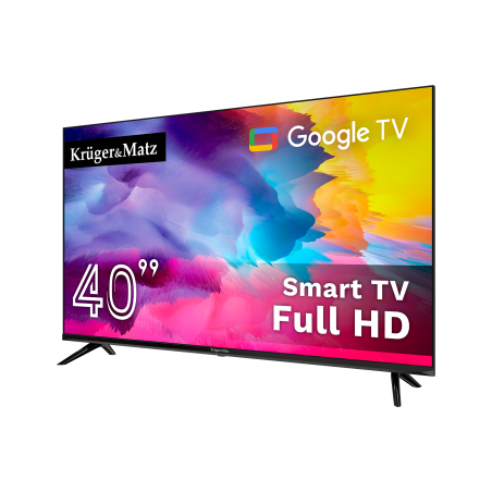Telewizor Kruger&Matz 40" FHD Google TV 5.0, DVB-T2/S2/T/C H.265 HEVC