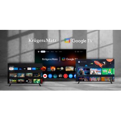 Telewizor Kruger&Matz 43" FHD Google TV, DVB-T2/S2/T/C H.265 HEVC