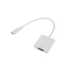 Złącze adapter wtyk MINI HDMI - gniazdo VGA + AUDIO