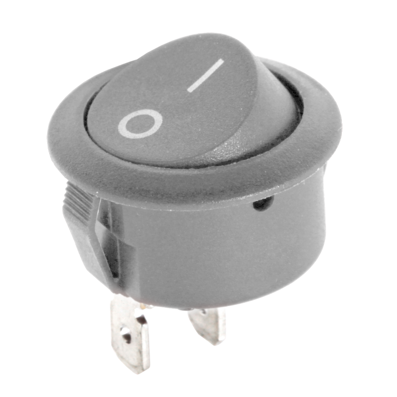 Złącze przełącznik kołyskowy okrągły R5 0-1 szary 6A/250V LX3049S Złącze przełącznik kołyskowy okrągły R5 0-1 szary 6A/250V LX3049S