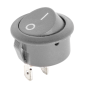 Złącze przełącznik kołyskowy okrągły R5 0-1 szary 6A/250V LX3049S
