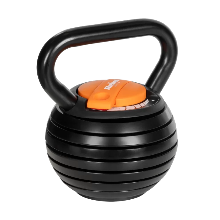 Kettlebell żeliwny automatyczny regulowany 18kg, REBEL ACTIVE