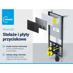 CRUDO STANDART Zestaw podtynkowy stelaż WC