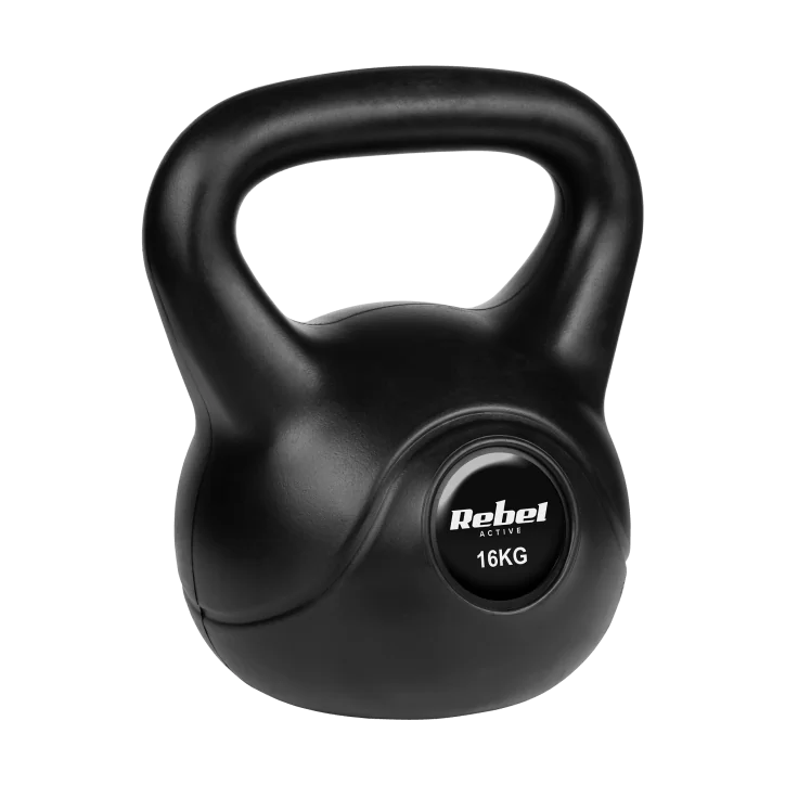 Kettlebell bitumiczny 16 kg REBEL ACTIVE