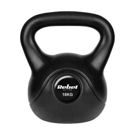 Kettlebell bitumiczny 18 kg REBEL ACTIVE