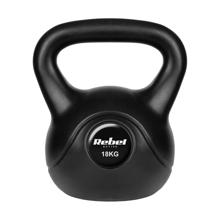 Kettlebell bitumiczny 18 kg REBEL ACTIVE